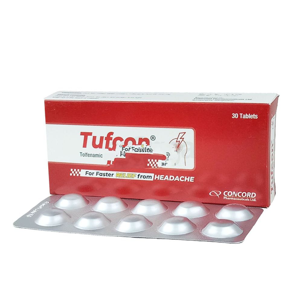 Tablet Tufcon 200mg (30pcs) (Tolfenamic Concord)
